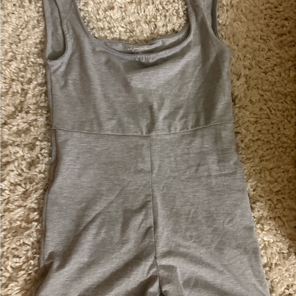 Gray Sleeveless Jumpsuit